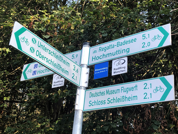 Cycling from Munich to Oberschleiheim