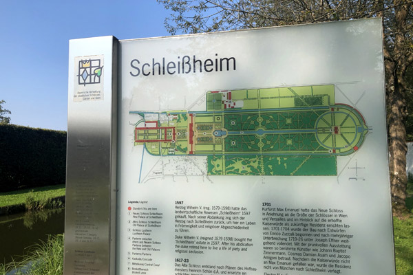 Map of the grounds of Schlo Schleiheim