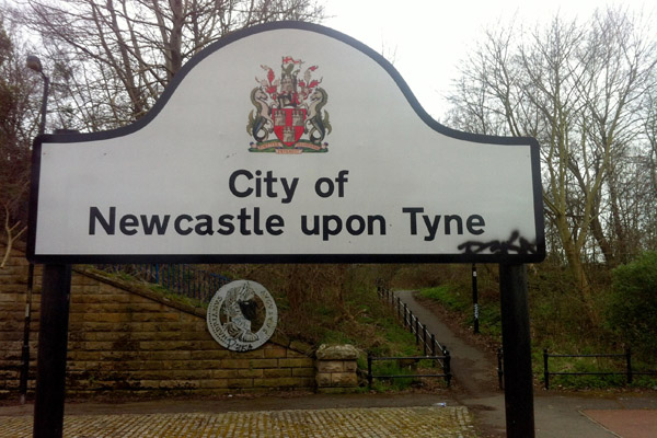 Entering City of Newcastle upon Tyne