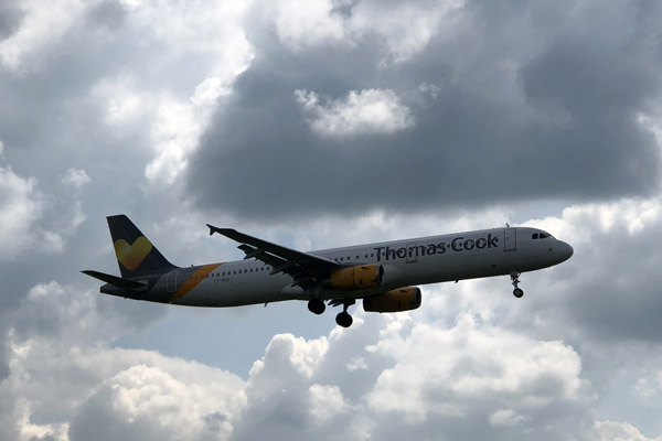 Thomas Cook A321 (LY-VEA) landing at Manchester