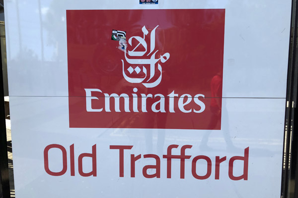 Emirates sponsorship for the Old Trafford Cricket Ground