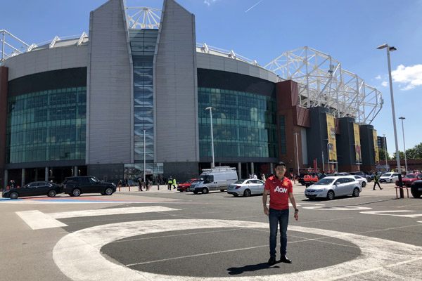 Old Trafford from the west car park