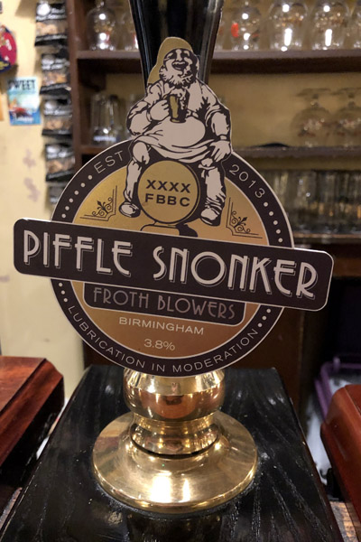Piffle Snonker Froth Blowers, the Fringe Bar, Manchester