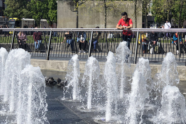 Piccadilly Gardens Fountain, Manchester