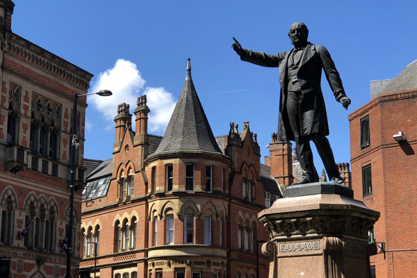 William Gladstone, Albert Square, Manchester