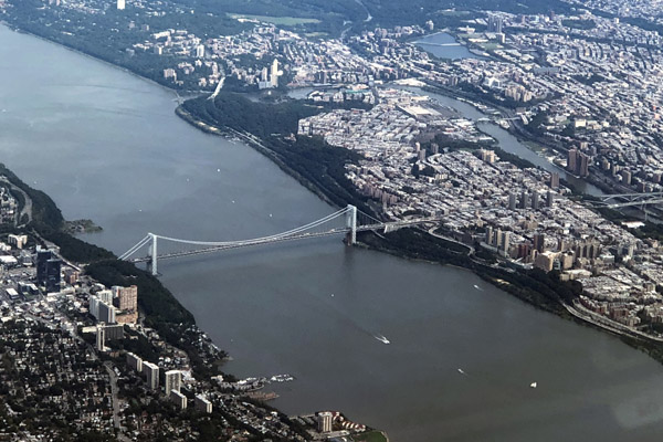 Hudson River and George Washington Bridge