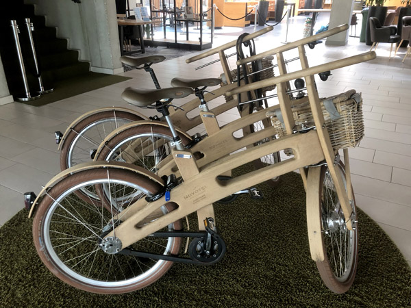 Wooden bicycles at the Novotel, Hoofddorp