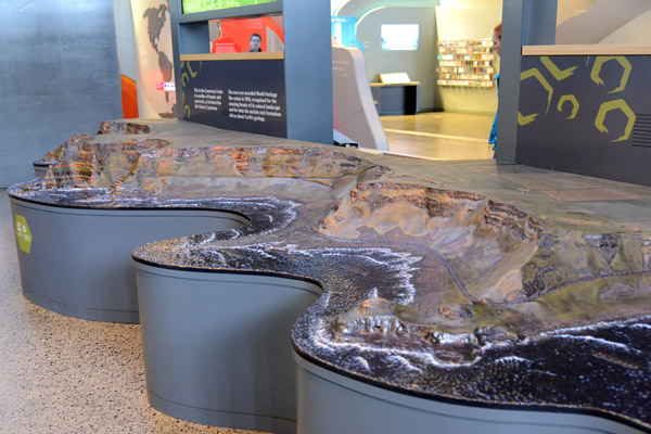 Model of the Giant's Causeway scenic area at the Visitor's Centre