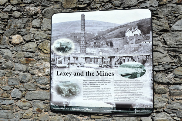Laxey and the Mines information panel