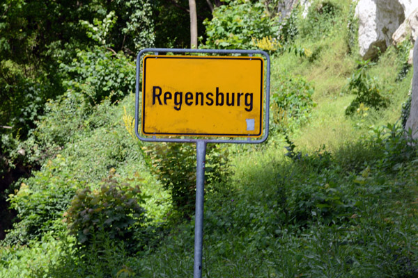 You reach Regensburg city limits well before the city center
