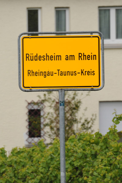 Ortsschild - Rdesheim am Rhein
