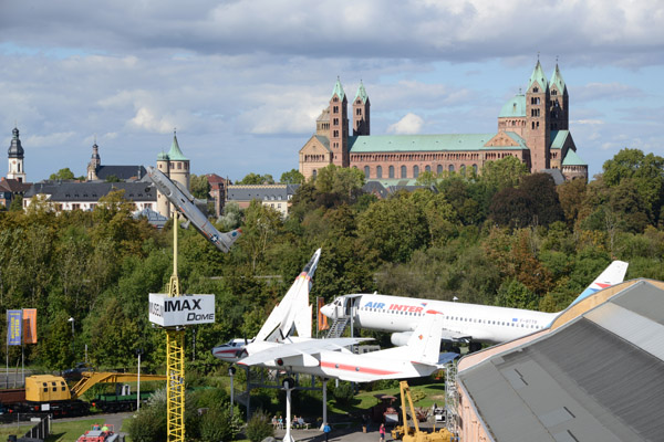 Speyer Cathedral from the 747 at the Technik Museum 