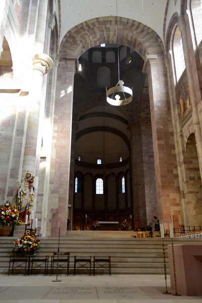 Interior, east end with altar, Speyer Cathedral