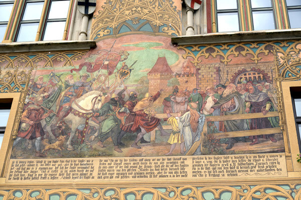 Rathaus Mural, Marktplatz, Ulm