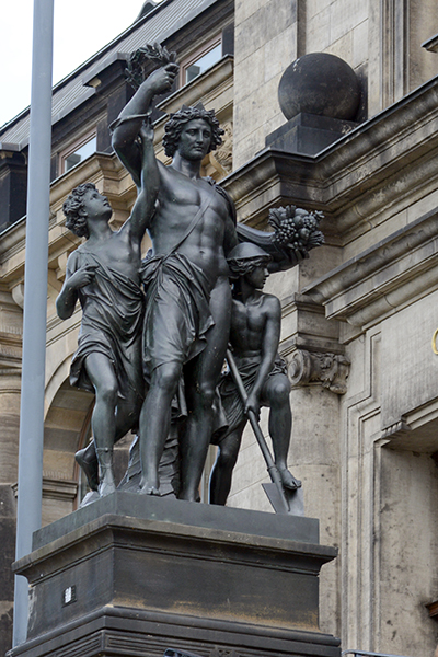 Afternoon - Der Mittag - Vier Tageszeiten, Johannes Schilling, Brühlschen Terrasse, Dresden