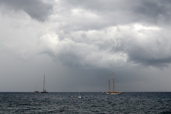 It doesn't look like a great day to be out on a boat with those storm clouds