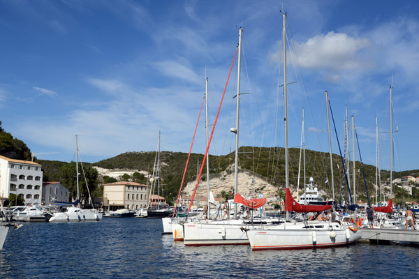 Boat tours are popular ways to see the cliffs of Bonifacio from sea level 