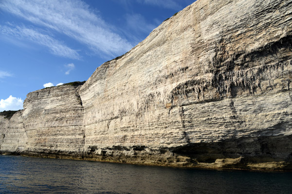 Limestone Cliffs to the west of Bonifacio Harbor beyond the lighthouse