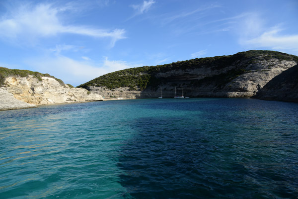 The tour boats continue into a small bay in front of Fazzio Beach