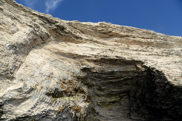 Looking up at the top of Napoleon's Hat, Bonifacio