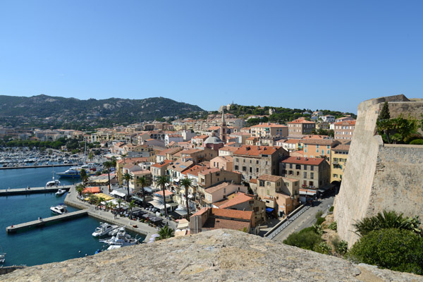 View of the Lower Town from the Citadel of Calvi