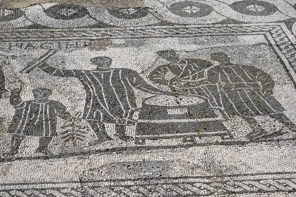 Mosaic - Hall of the Grain Measurers, Ostia Antica