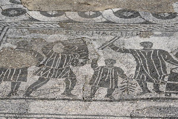 Mosaic - Hall of the Grain Measurers, Ostia Antica