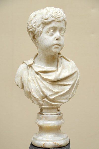 Bust of Commodus as a child from Via delle Fortuna Annonaria, 2nd C. AD