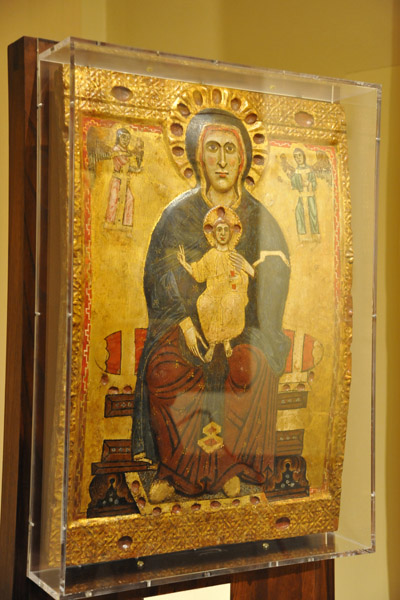 Madonna of the Large Eyes, ca 1225, one of the oldest paintings of the Siena School