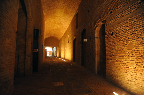 Former streets are now incorporated into the lower basements of the Hospital of Santa Maria della Scala