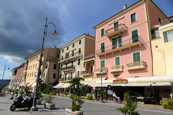 Quayside around the old inner harbor of Portoferraio, Elba