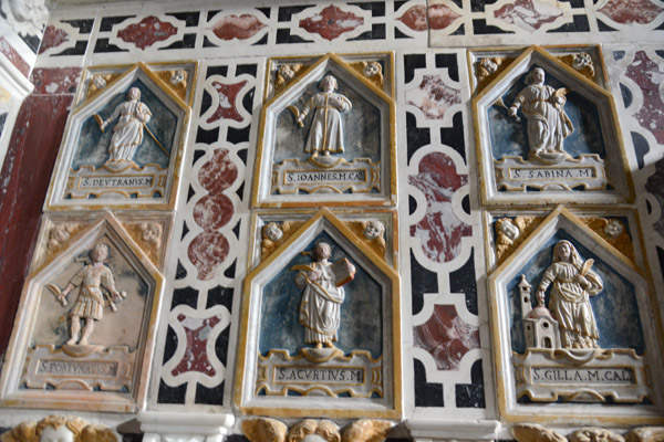 Niches in the Sanctuary of the Martyrs, Cagliari Cathedral