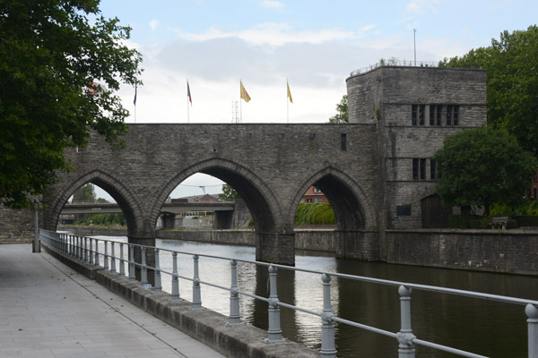 Quai des Salines, Pont des Trous, Scheldt River, Tournai