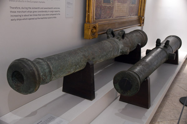 Bronze Culverin naval gun believed to be from the galleon S. Nicolau, sunk in 1642 off Lourinha, Portugal