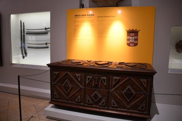 Mid-15th C. walnut chest with the crest of the Game Family