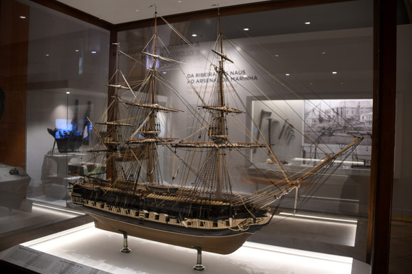 Model of the frigate Rainha de Portugal (1831-1851)