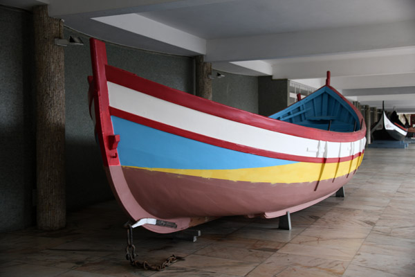 Colorful Porguese fishing boat, Museu de Marinha