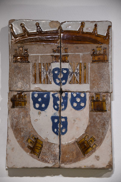 Azulejo coat-of-arms of the Duke of Bragana, ca 1510