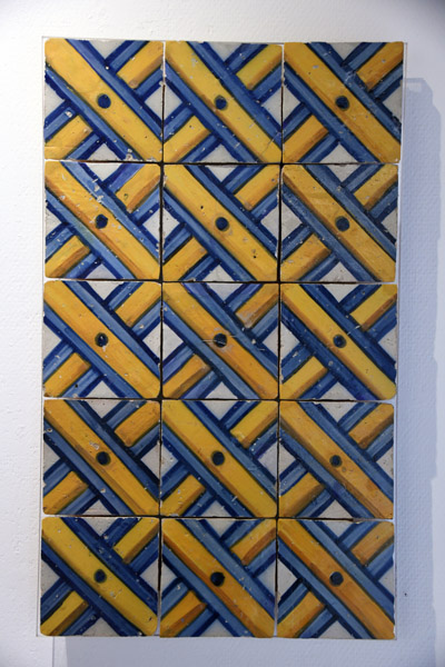 Polychrome pattern module azulejos, Lisbon, ca 1620-40