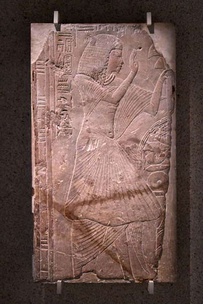 Low-relief of the priest Ameneminet, ca 1320 BC