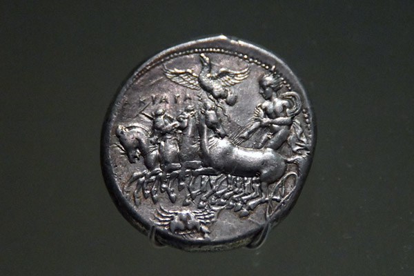Ancient coin of Greek Sicily - Agrigentum, ca 425-400 BC