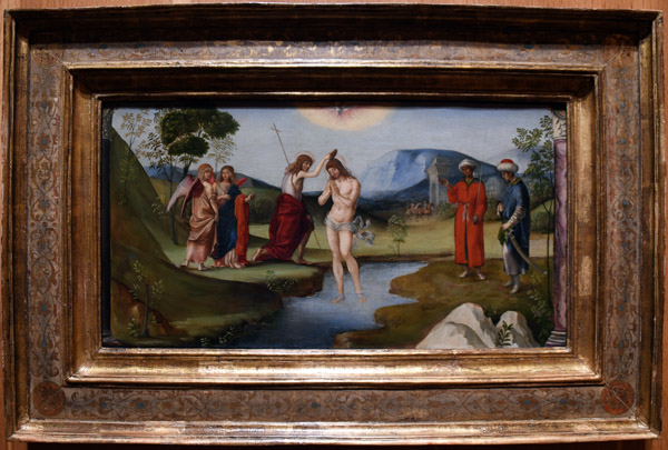 Baptism of Christ, Francesco Francia, Bologna, 1490