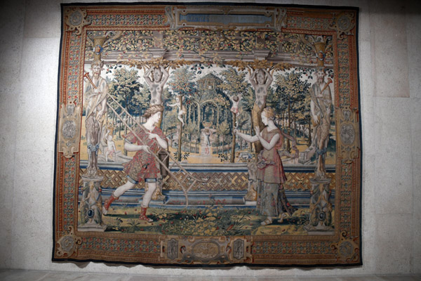 Tapestry from the set History of Vertumnus and Pomona, Flanders, mid-16th C.