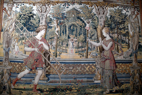 Tapestry from the set History of Vertumnus and Pomona, Flanders, mid-16th C.