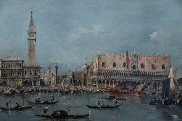 View of the Molo with the Doge's Palace, Francesco Guardi, Venice, ca 1780-90