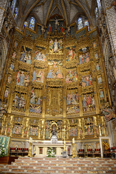 Gothic altarpiece (retable), Capilla Mayor, Toledo Cathedral 
