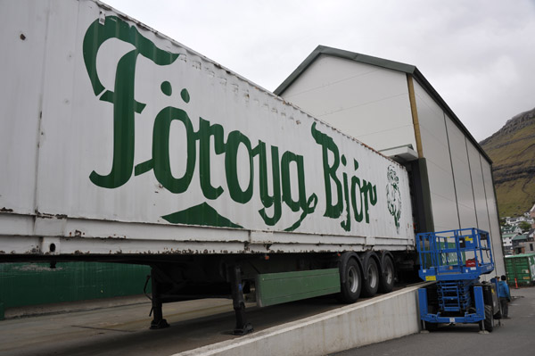 Froya Bjr Brewery trailer, Klaksvk, Faroe Islands