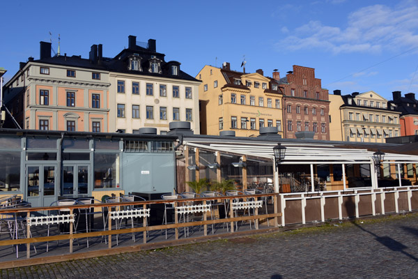 Waterfront bars and restaurants, Skeppsbron, Gamla Stad