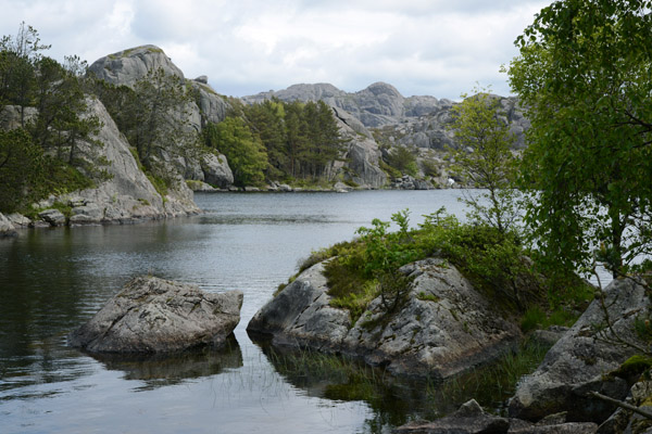 Small lake south of Sirevg, Magma Geopark, Norway 