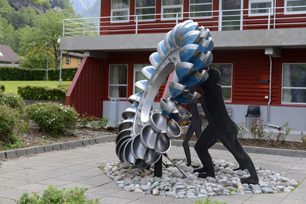 Waterwheel from the Lysebotn hydroelectric station - Lyse